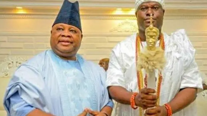 Ademola Adeleke ati Ooni tilu Ile Ife