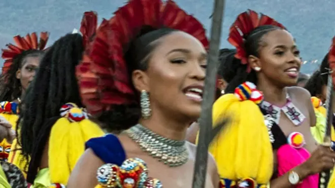 Nomcebo Zuma for di reed ceremony for Eswatini