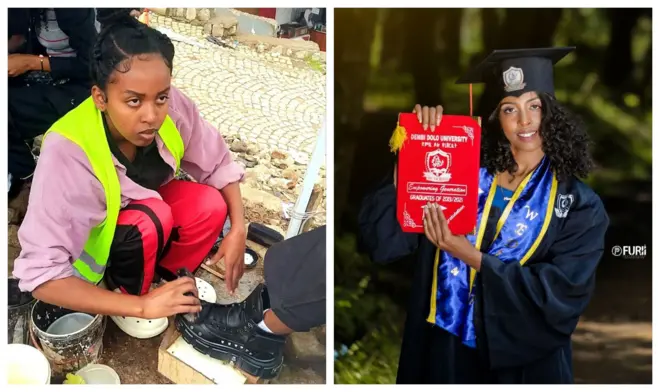 Aagee Yaadachuu Yuunvarsiitii Dambi Doolloo irraa eebbifamuun Buraayyuutti kophee qulqulleessaa jirti.