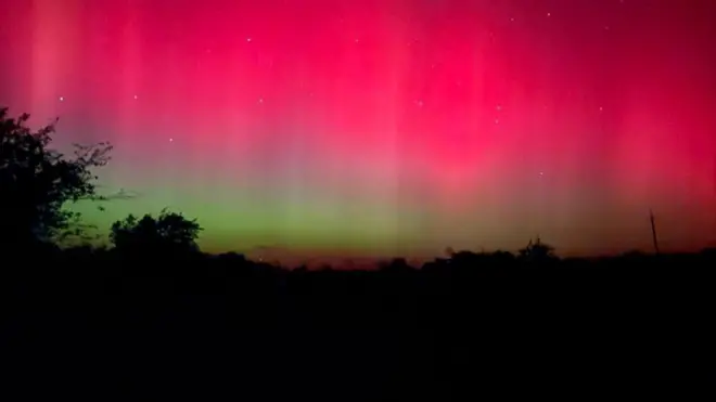 Північне сяйво на Херсонщині
