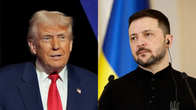 دونالد ترامپ و ولودیمیر زلنسکی