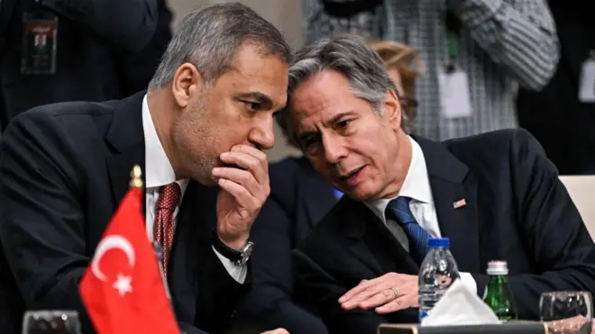 ब्लिंकन और हकान फाइदान