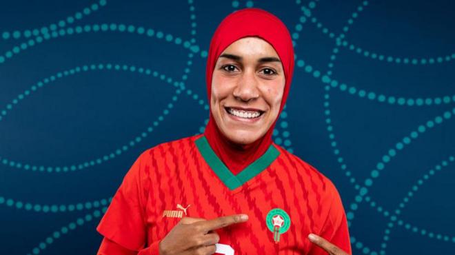 لاعبة المنتخب المغربي نهيلة بنزينة