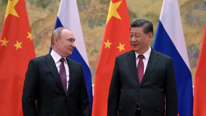 Putin và Tập Cận Bình ở Bắc Kinh, Trung Quốc ngày 4/2/2022