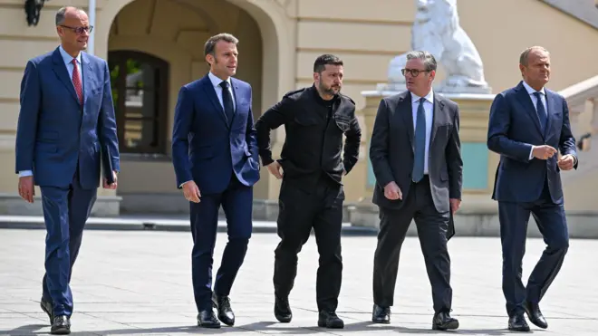 زلنسکی و رهبران اروپایی