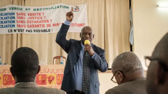 Pierre-Claver Ndayicariye arongoye CVR, ariko arashikiriza ijambo mu mahugurwa yabereye i Gitega, ku wa 10 Ntwarante (3) 2022