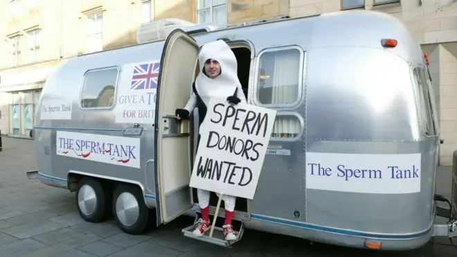 Mischief : Sperm Crisis - Picture Shows: Danny Robins Tx: BBC Three, Thursday 17th May 2007 When comedian and TV presenter Danny Robins travelled the country to highlight the UK"s shortage of sperm donors he was surprised to discover just how many men were prepared to pledge their support.
