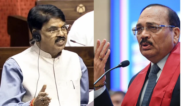 मनन मिश्रा (बाएं) और सीजेआई जस्टिस सूर्यकांत