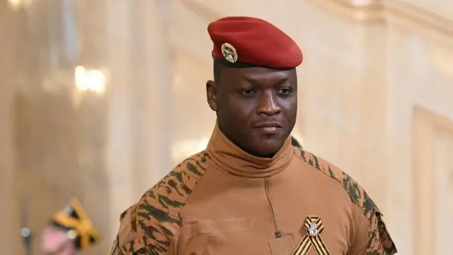 Burkina Faso junta leader Captain Ibrahim Traore