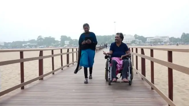 మెరీనా బీచ్‌లో ఉడెన్ ర్యాంప్