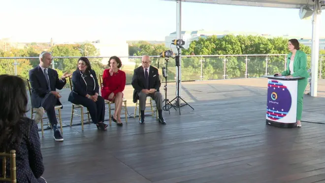 برنامه پرسش و پاسخ بی‌بی‌سی فارسی با ایرانیان آمریکایی در واشنگتن درباره انتخابات ریاست جمهوری آمریکا