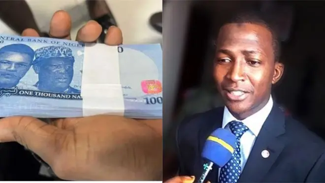 Aworan owo tuntun kan pẹlu aworan alaga ajọ EFCC Abdulrasheed Bawa