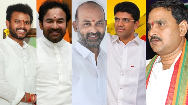 kinjarapu Ram Mohan Naidu, Kishan Reddy, Bandi Sanjay, Pemmasani Chandrasekhar, Bhupatiraju Srinivasa Varma
