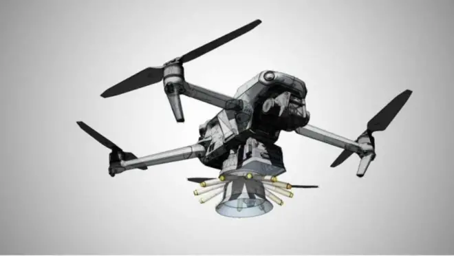 дрон із сіткометом