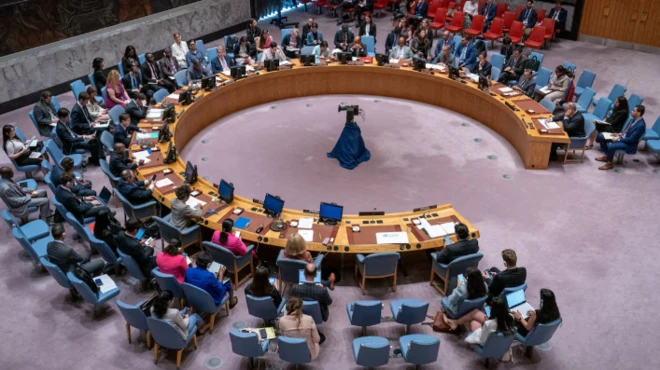 صورة من اجتماع لمجلس الأمن الدولي