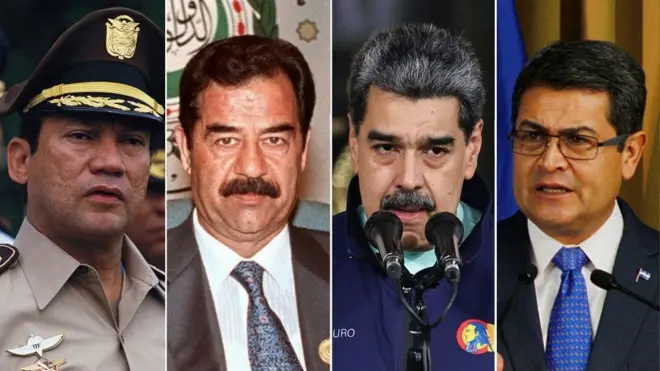 Amafoto y'abakuru b'ibihugu vya Panama, Irak, Venezuela hamwe na Honduras