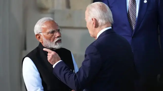 नरेंद्र मोदी, जो बायडन