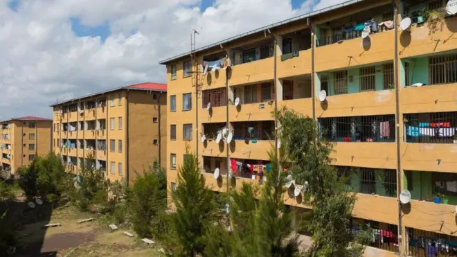 በአዲስ አበባ ከተማ የሚገኝ የጋራ መኖሪያ ቤት