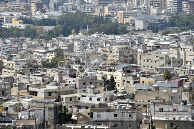 منظر عام لمخيم عين الحلوة