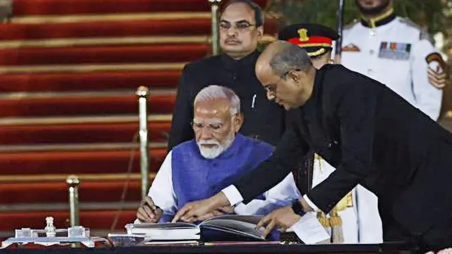 నరేంద్ర మోదీ ప్రమాణ స్వీకారం