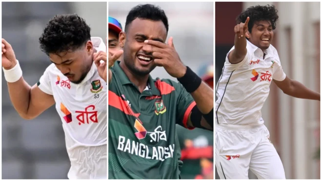 তাসকিন আহমেদ, শরিফুল ও হাসান মাহমুদ