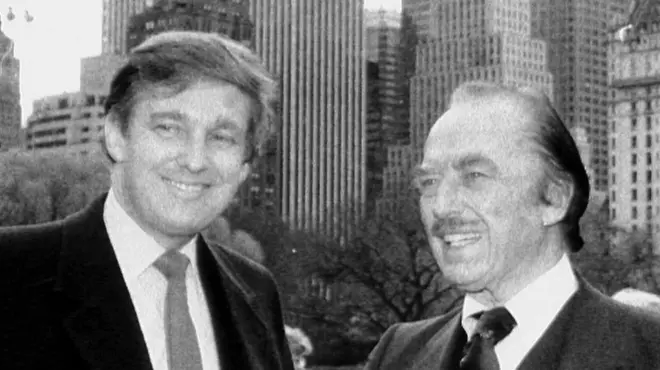 ټرمپ او پلار یې فرېډ ټرمپ