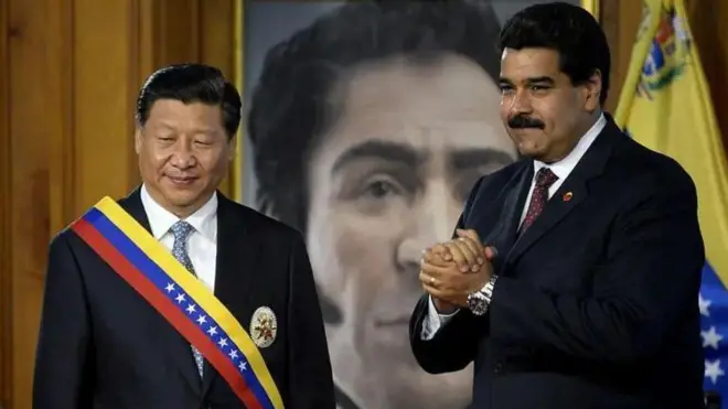 Xi Jinping na Nicolas Maduro katika picha ya 2014