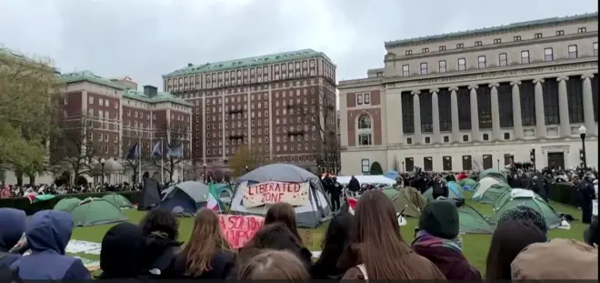 Mormii waraana Gaazaa barattoonni US gaggeessaa jiran