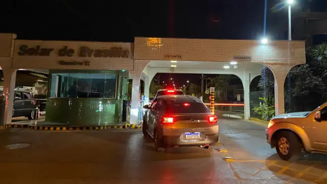 Portaria do condomínio de Bolsonaro