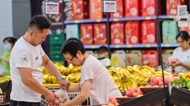 चीन में गिरती कीमतें