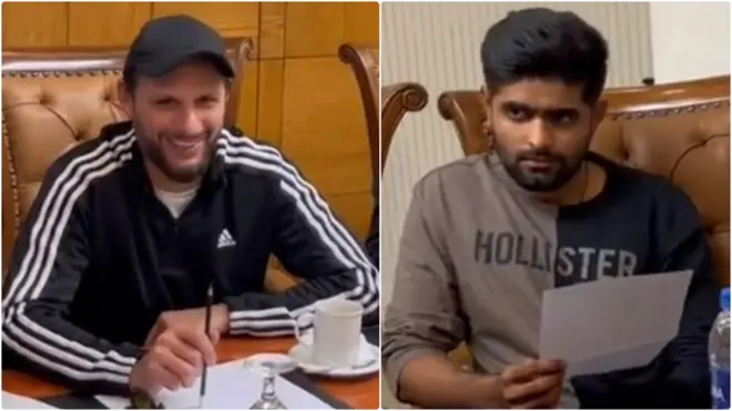 بابر اعظم، شاہد آفریدی