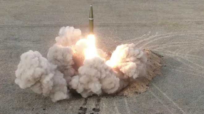 Пуск російської балістичної ракети "Іскандер-М"
