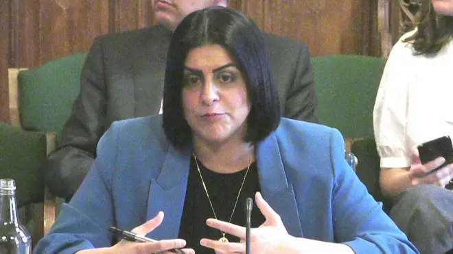 Justice Secretary Shabana Mahmood speaks to the Human Rights Committee on 30 April 2025