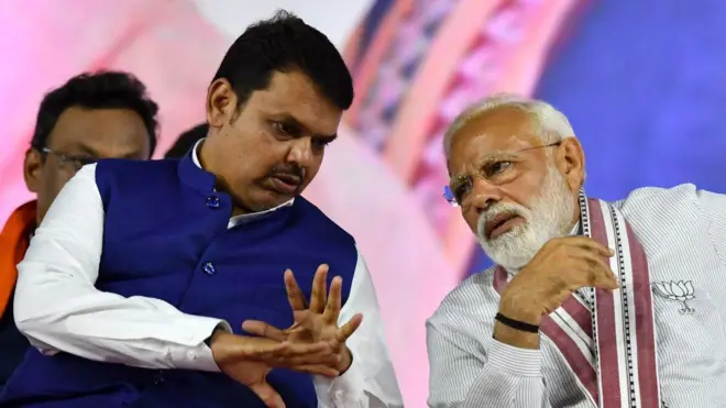 देवेंद्र फडणवीस आणि नरेंद्र मोदी 
