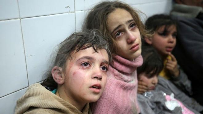 Niños heridos en Gaza