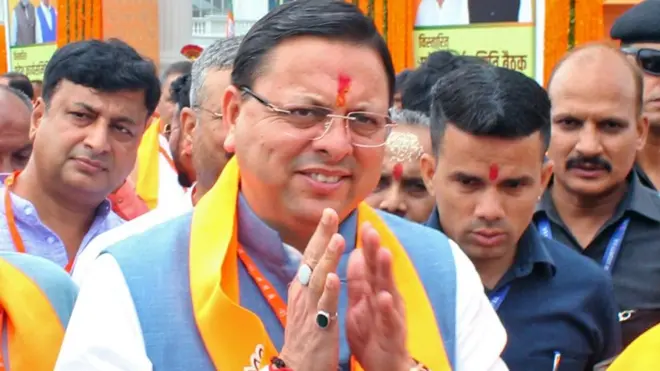 उत्तराखंड के मुख्यमंत्री पुष्कर सिंह धामी