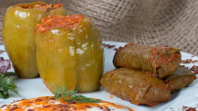 biber dolması ve yaprak sarması