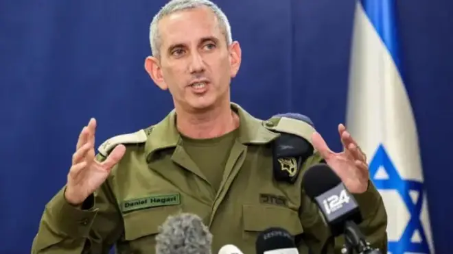 Hagari waxa uu ka sheekeeyey in iyada oo la tixraacayo xog sir ah, oo ay hayeen xubno ka tirsan ciidamada kumaandooska Israa’iil ay u gudbeen Qasa,