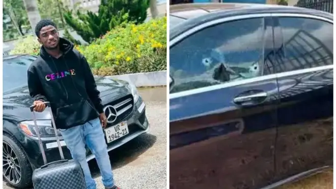Kwabena Asumadu die inside en car
