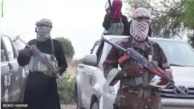 Aworan ikọ Boko Haram to gbe ibọn dani