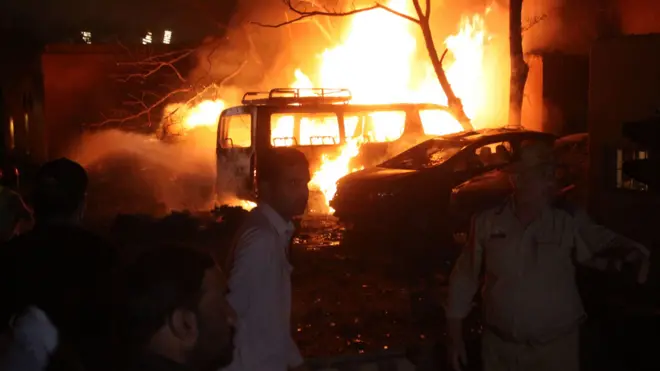 Aworan ibudo ti ibugbamu ado oloro ti waye ni Pakistan