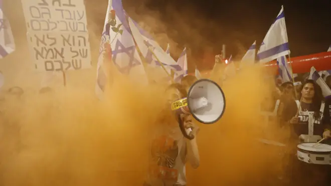 من مظاهرات إسرائيل