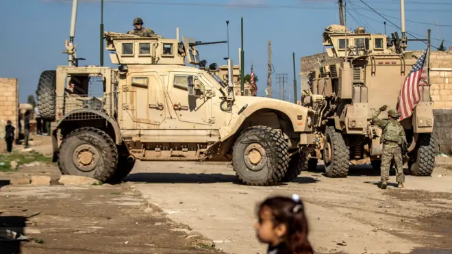 ၂၀၂၄ ဇန်နဝါရီလတုန်းက ဆီးရီးယားမှာ ကင်းလှည့်လည်နေတဲ့ အမေရိကန်တပ်ဖွဲ့တွေကို တွေ့ရစဉ်