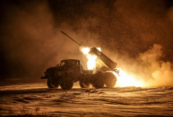 Украинская артиллерия под Часовым Яром