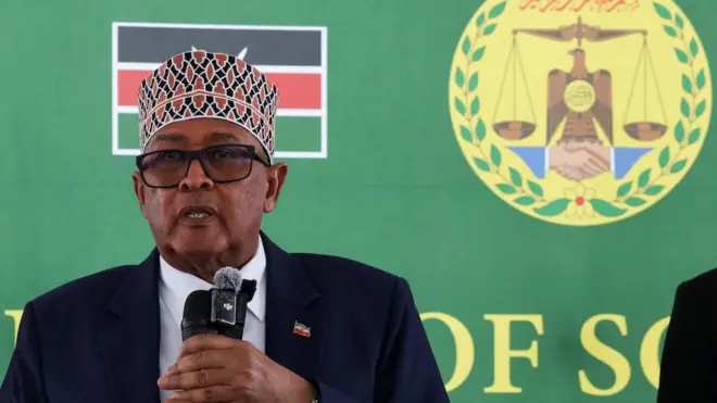 Pirezidantiin Somaalilaand wayita Korri Hooggantoota Addunyaa UAEtti gaggeeffamu Dubaay irraa Rooyitarsitti dubbatan