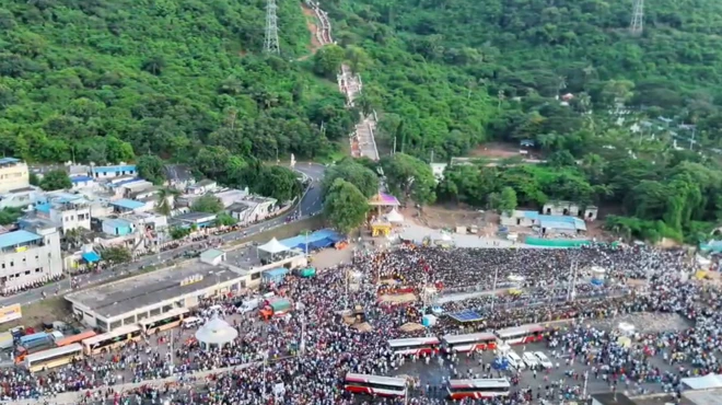 సింహాచలం, గిరి ప్రదక్షిణ, భక్తుల రాక, సింహాద్రి అప్పన్న