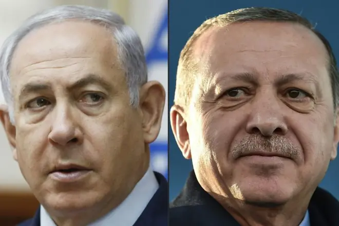 أرودغان (يمين) ونتنياهو