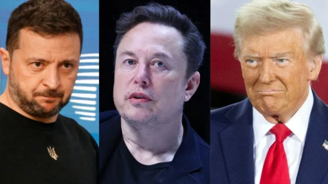 Зеленський, Маск, Трамп