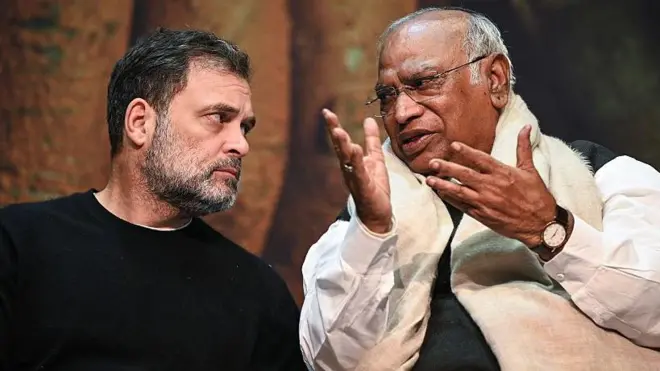 राहुल गांधी और मल्लिकार्जुन खड़गे