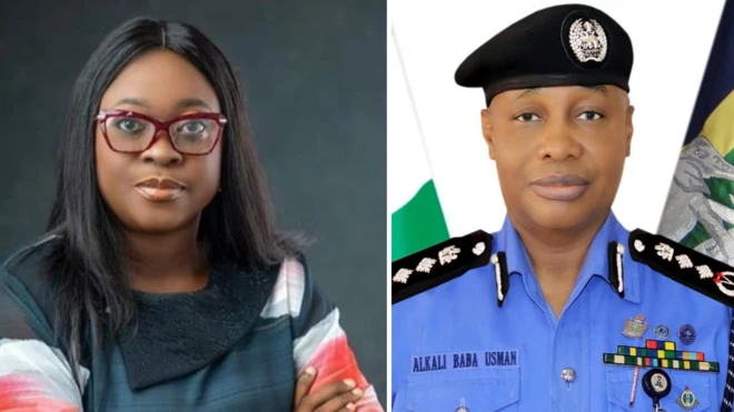 Lagos Lawyer, Bolanle Raheem and IGP Usman Alkali